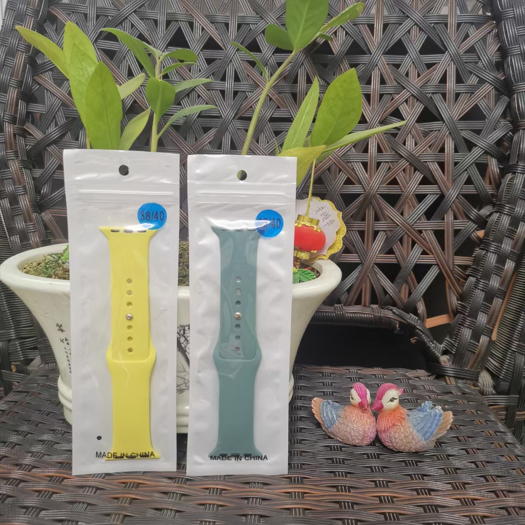 Poly Bags Clear Plastic Opp Packing Zipper Package Accessories Display Retail Box Bag Handles For Watch Band 40mm 44mm 45mm 49mm 38mm 42mm Woman Leath