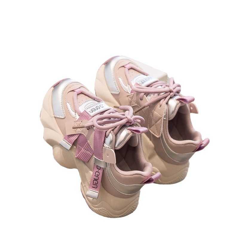 Athletic Outdoor Girl Dad New 2024 Childrens Bowl Noodles Spring and Autumn Girls Baby Sports Anti slip Lightweight Casual Shoes C260130