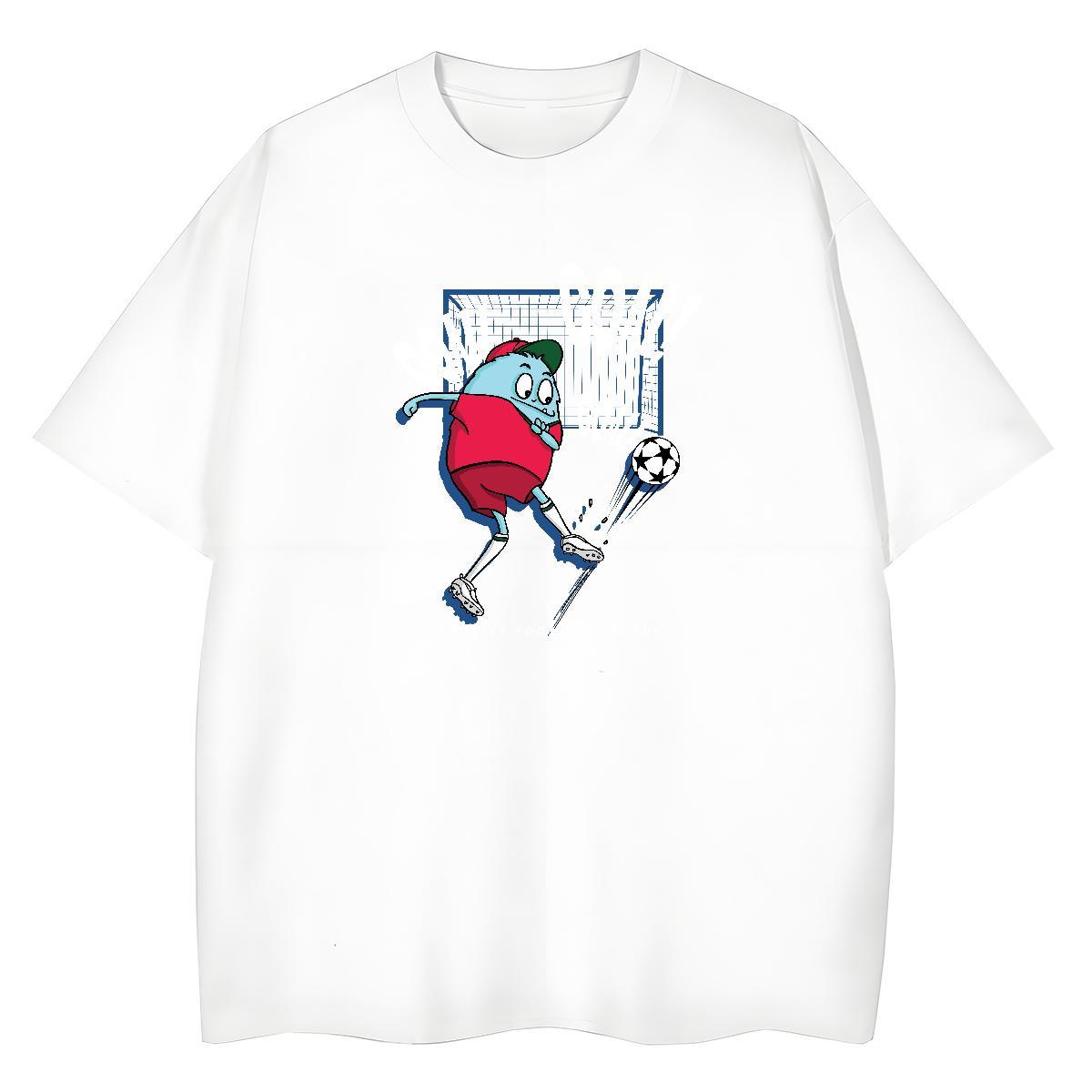 Unisex Unisex Tshirts 230g Pure Cotton USA Daily Outfit T Shirt For Woman O-Neck Short Sleeve Cartoon Printing L-4XL Tops Shirt