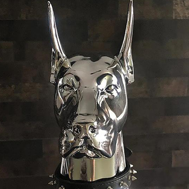 Decorative Objects Figurines Home Decor Sculpture Doberman Dog Large Size Art Animal Statues Figurine Room Resin Statue Ornamentgift Holiday Gift