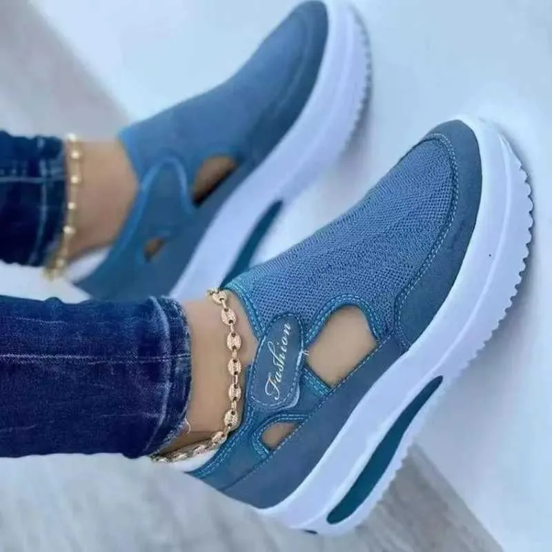 2025 new Casual Shoes Designer Brand Red Blue Womens Sneakers High Quality Tennis Womens Canvas Casual Shoes Womens Thick Sole Hollow SneakersL464 zha
