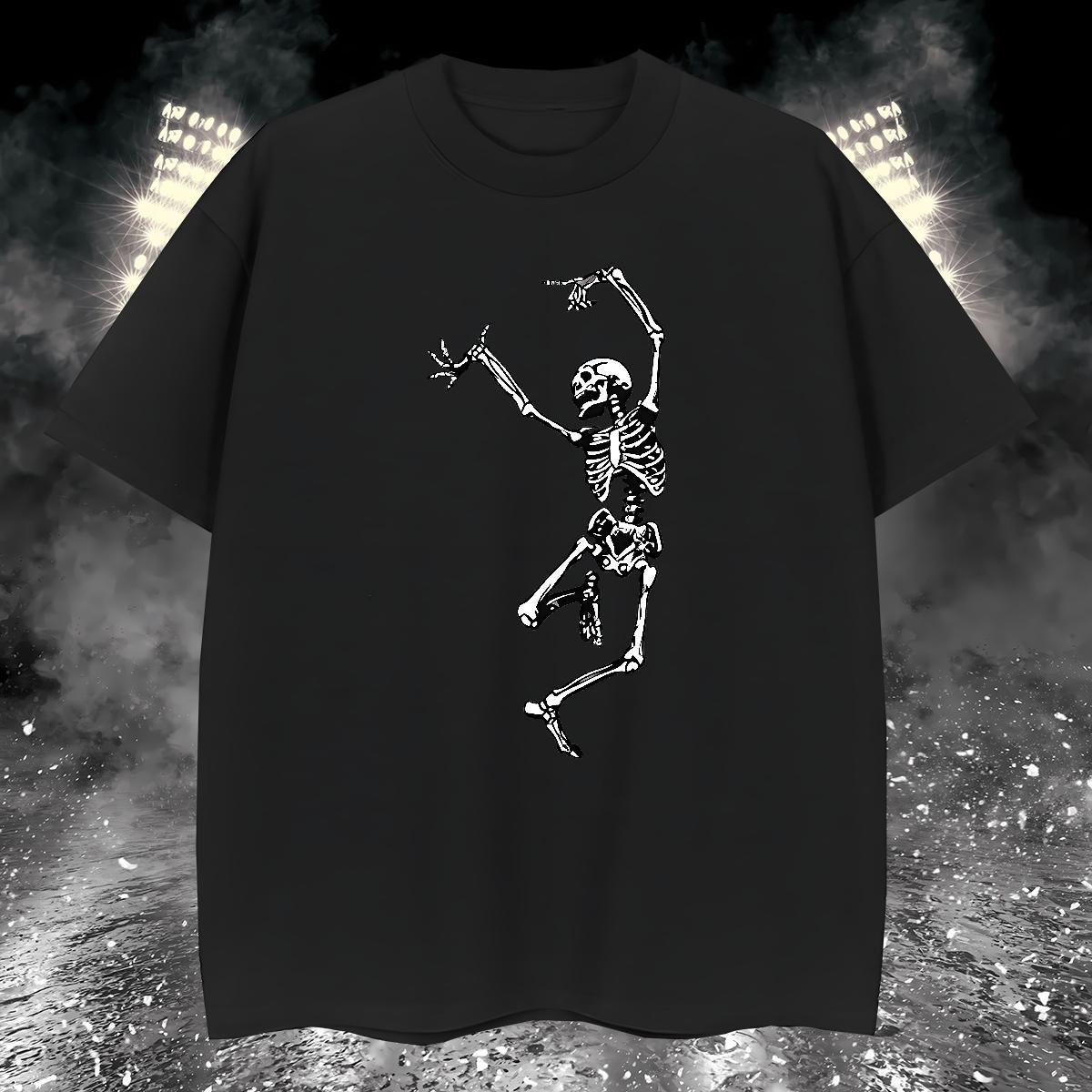 Brand Man T Shirts 230g Pure Cotton skull Casual Daily Wear Customized Print Breathable Men Tops Tees Factory Direct Tees Shirts