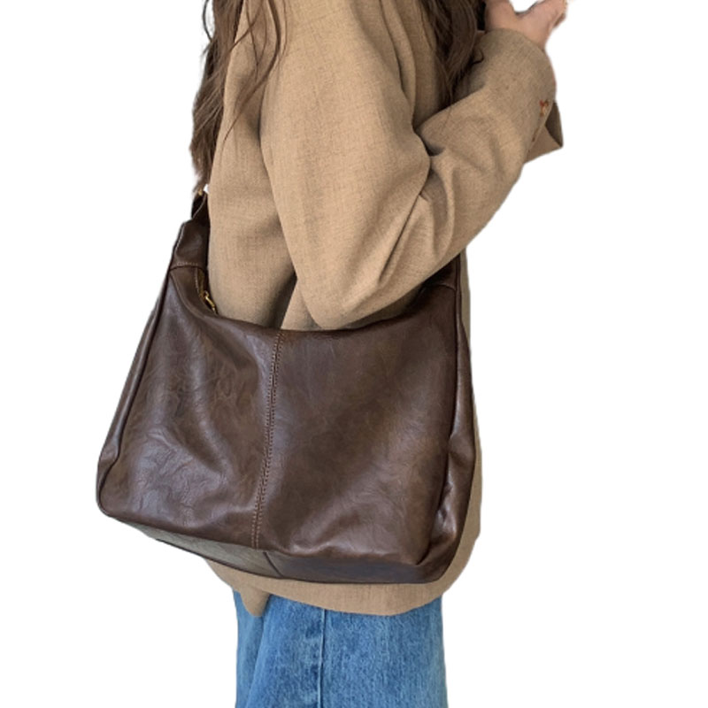 Retro crossbody bag bag women 2024 new fashion Korean Tote bag all-in-one large shoulder bag