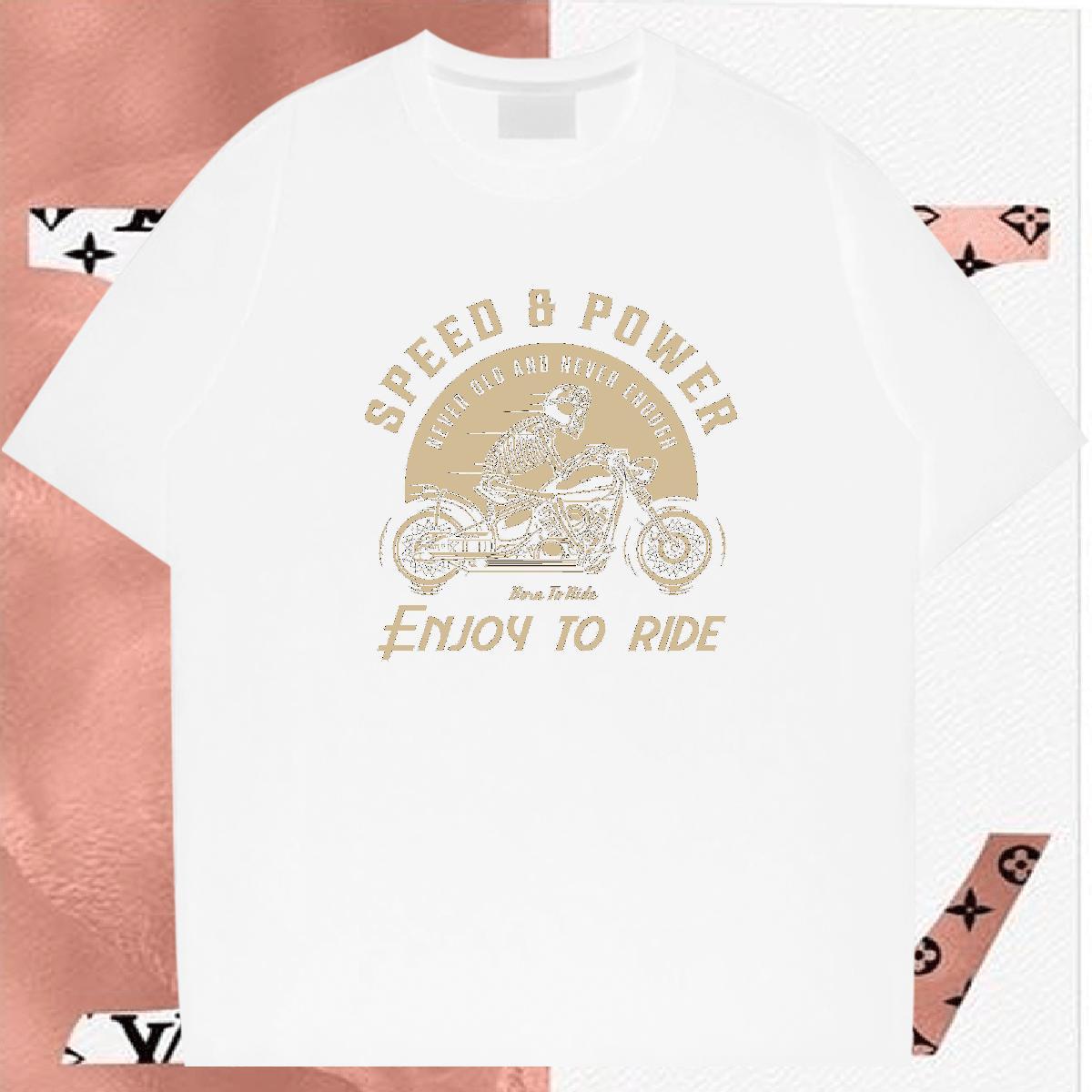 Soft Mens T Shirts 230g Cotton skull Spring Summer Custom Print Oversized O-Neck Short Sleeve Men Tshirts Fashion Design Wear