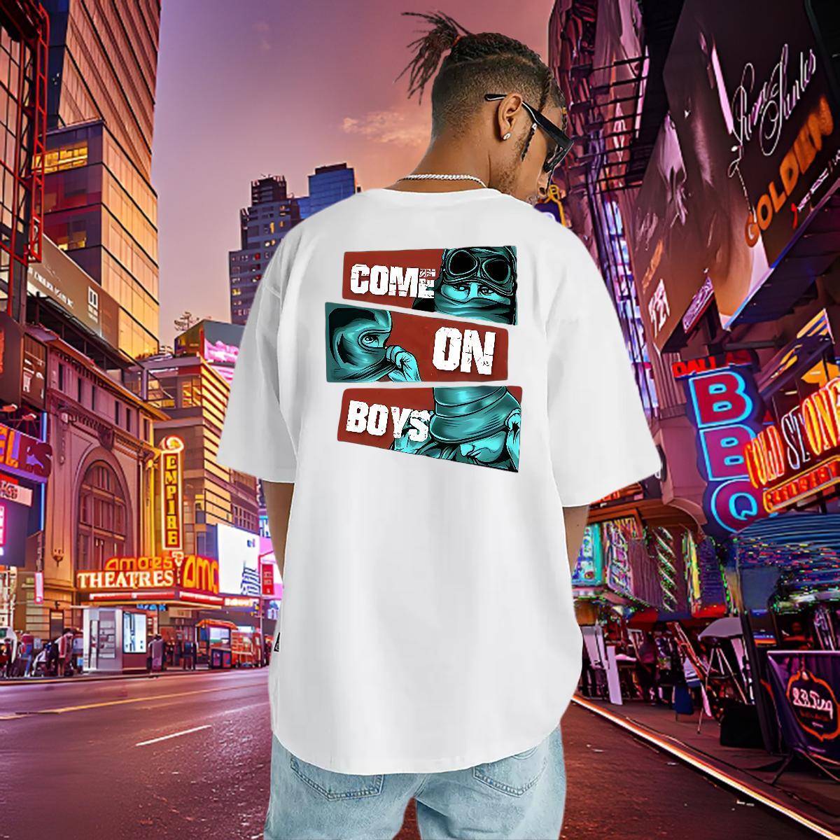 High Quality Man T Shirts 230g 100% Cotton letter High Street Hip Hop Custom Print Plus Size Breathable Crew Neck Men Tops Tees New Arrival Wear