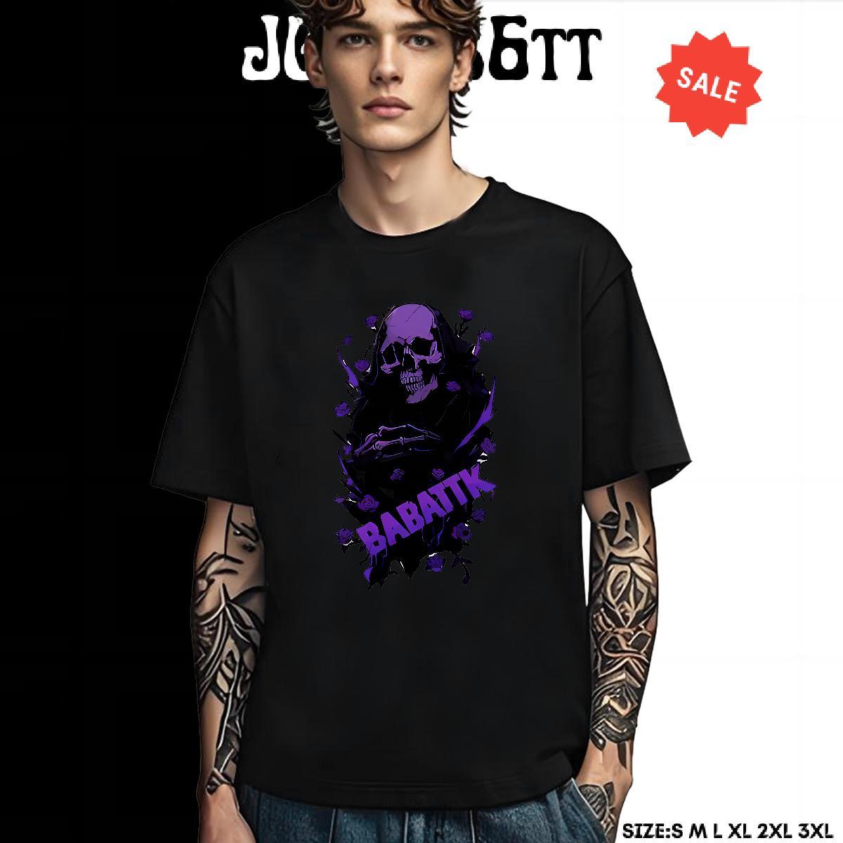 TOP Quality T-Shirts 230g Cotton skull Home Outdoor Oversized 3XL 4XL Breathable Short Sleeve Mens Tshirts Brand Clothings