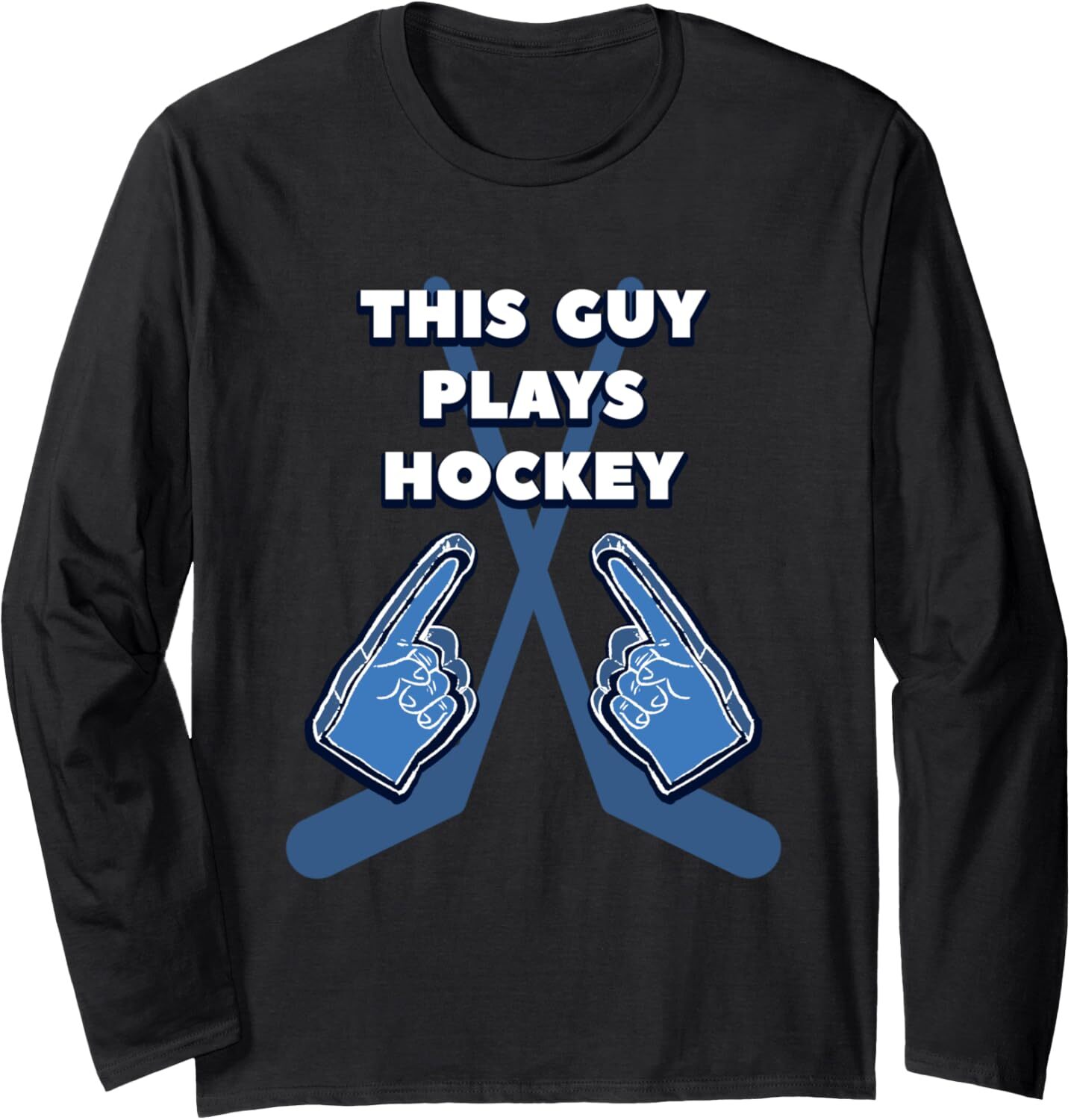 Long Sleeve Shirts for Men sweatshirt This Guy Plays Hockey Funny Ice Skating Lover Gift Long Sleeve Tee Streetwear Casual tops clothes