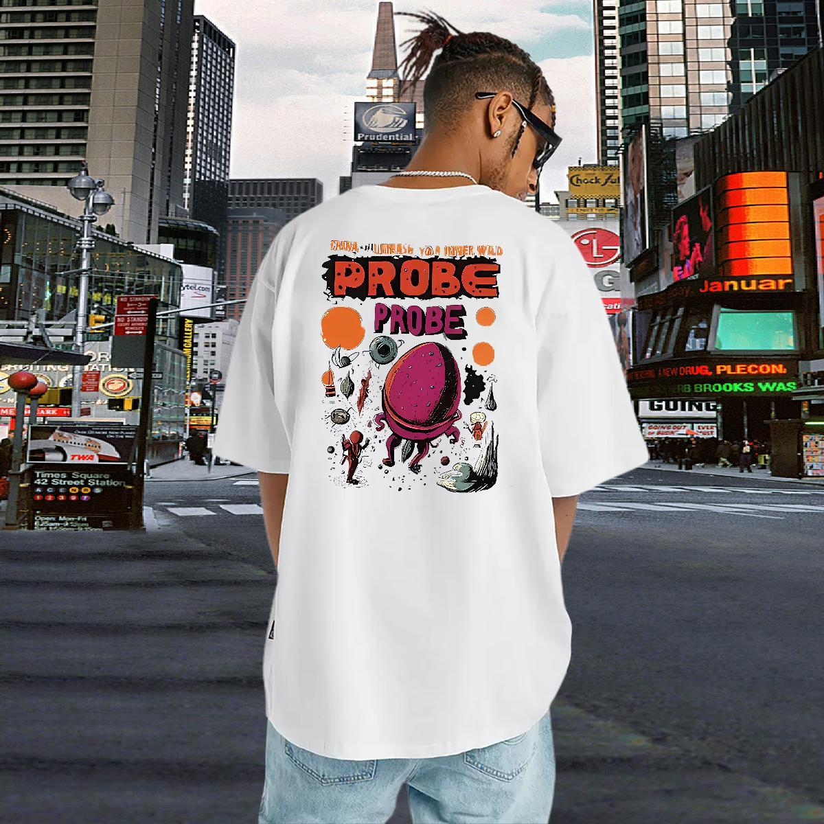 Classic Mens T Shirts 230g 100% Cotton letter Outdoor Oversized Breathable Short Sleeve Men Tops Tees 2024 DIY Polos