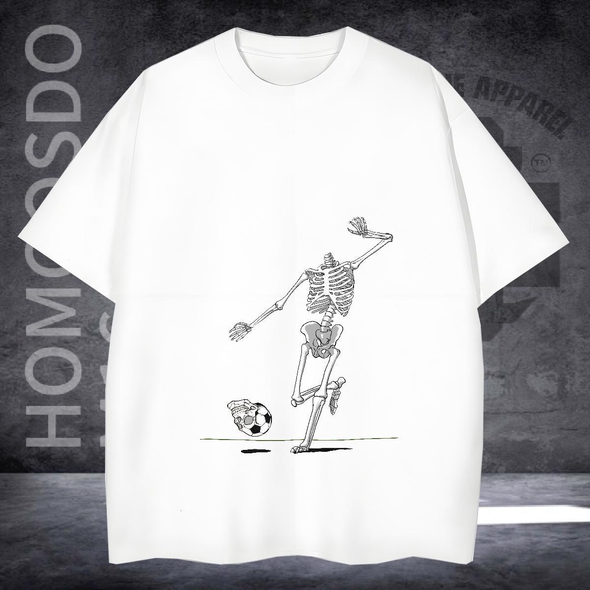 Loose Fit T shirt 100% Cotton 230g skull Street Wear Plus Size Custom Breathable Short Sleeve Men Tees Brand Top Tees