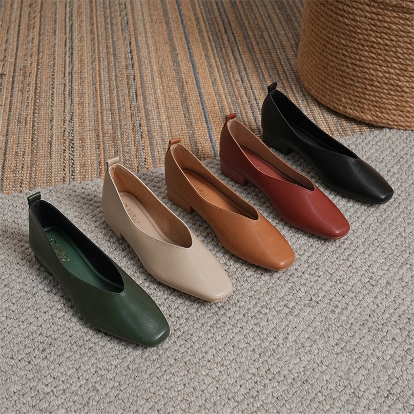 Womens Elegant Summer French Square Toe Green Mary Jens Cute Leisure Apartment Womens Retro Shoes Low Heel Soft soled Flat Shoes 240823 ww