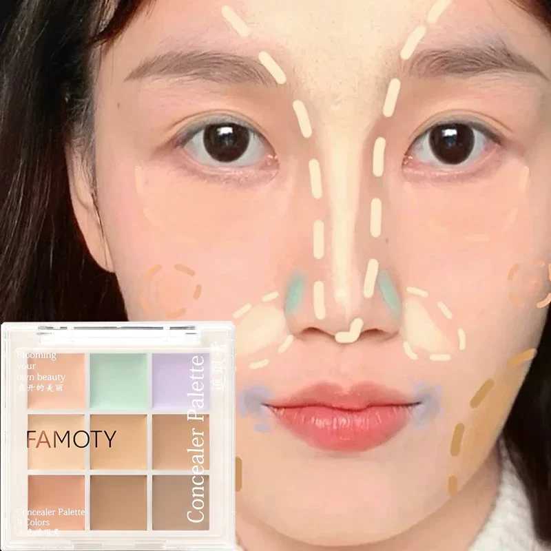 Waterproof Concealer Palette Lasting Concealer Cream Bronzer Contouring Brightening Highlighter Face Color Corrector Cosmetics XJ250618