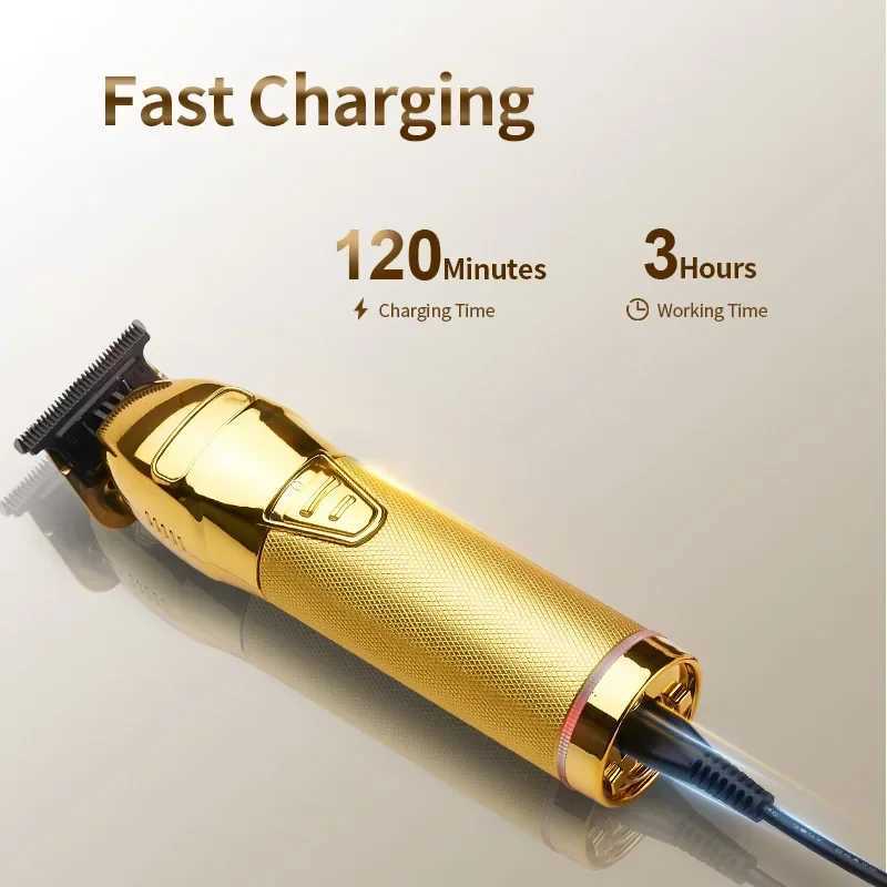 USB Barber Professional Electric Professional Barber Whisker 0mm Mens Hair Clipper W240824