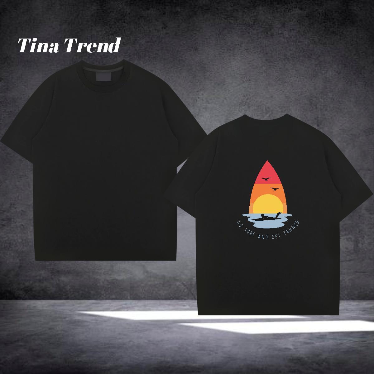 TOP Quality T-Shirts 230g Cotton beach Hip Hop Asian Size Round Neck Short Sleeve Tshirt for Man Woman Fashion New Tops Shirt