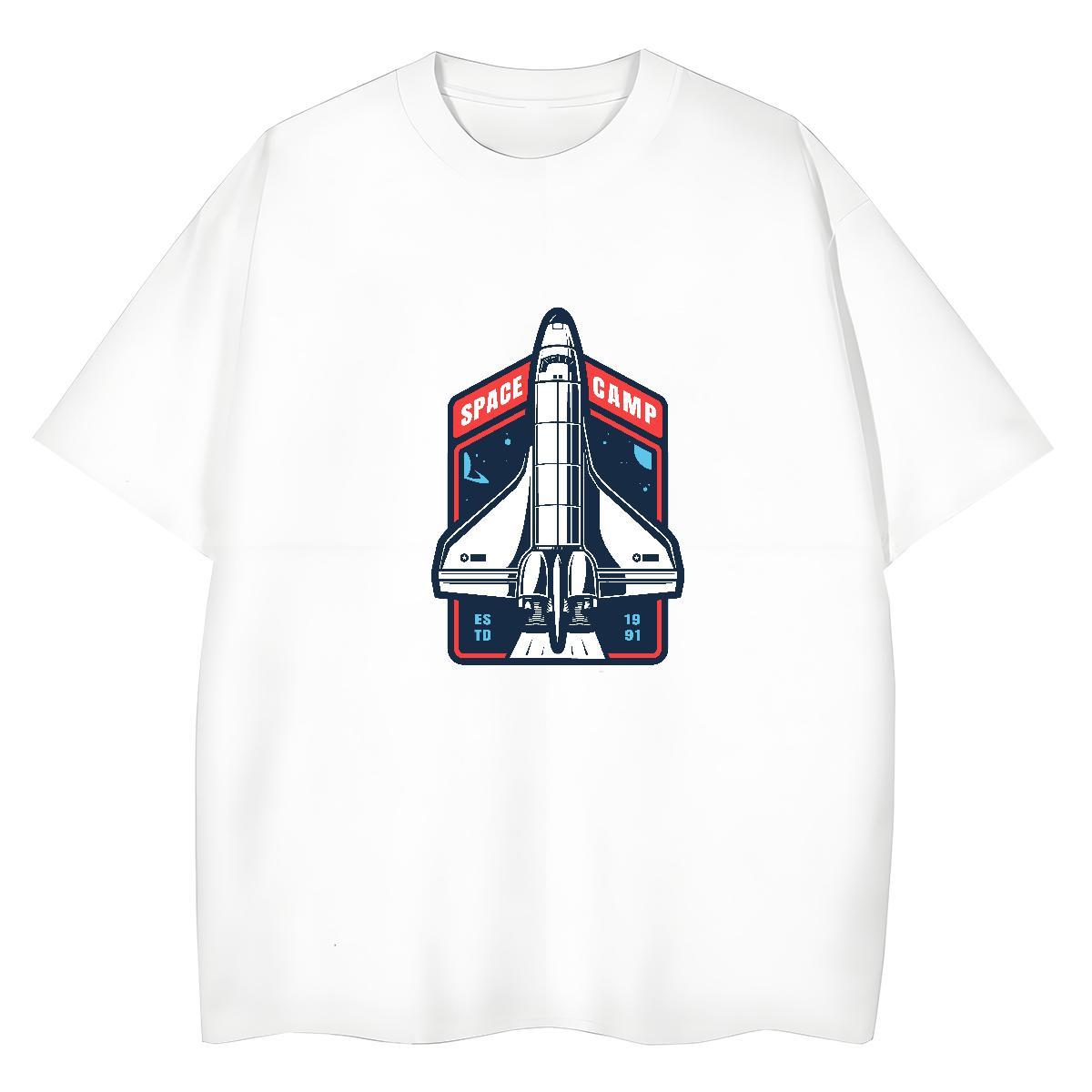 5A Couples T Shirts 230g 100% Cotton universe Sport T Shirt For Woman Breathable Short Sleeve Customized Polos