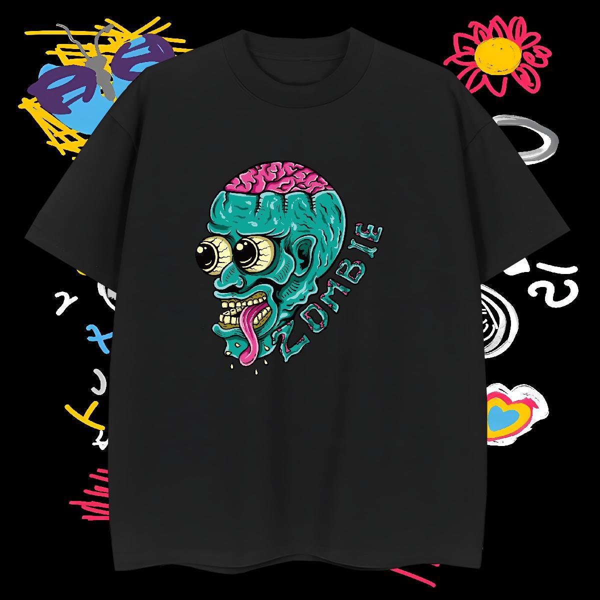 High Quality T Shirt For Man 100% Cotton 230g skull Summer Casual Graphic Short Sleeve Soft Couples T Shirts Fashion Design Tshirts