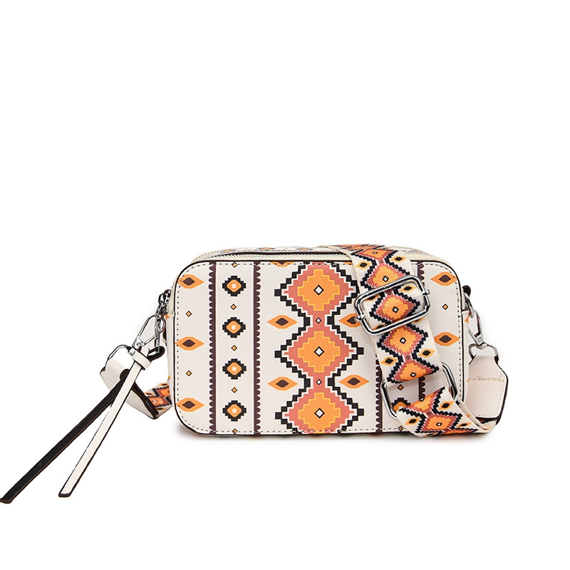 Cross-border shoulder bag Women Europe and the United States vintage print fashion crossbody bag Bohemian trend casual all-match camera bag