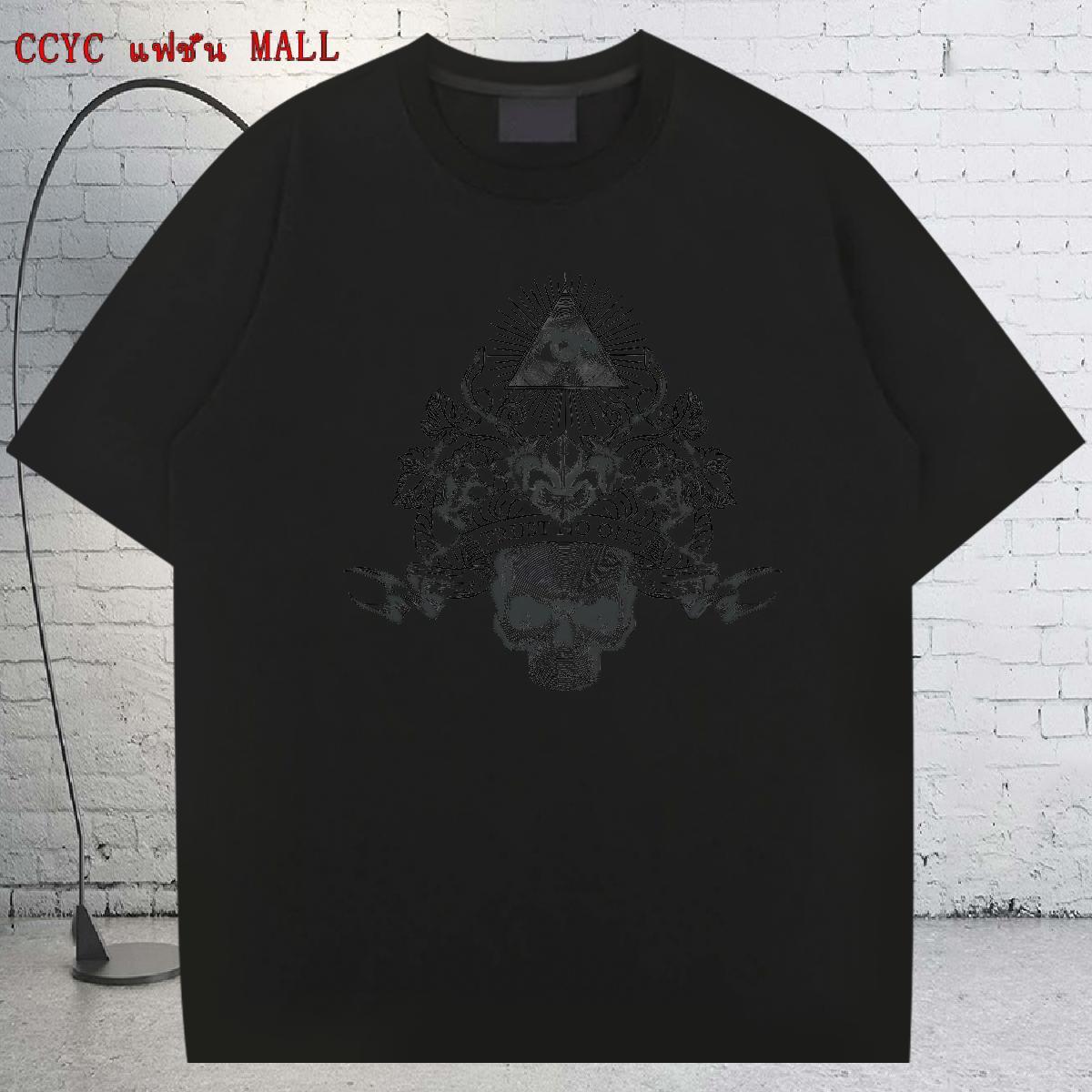 Cool Design Man T Shirts 230g 100% Cotton eye of the devil High Street Hip Hop Plus Size Custom Crew Neck Men Tops Tees New Designer Tees Shirts