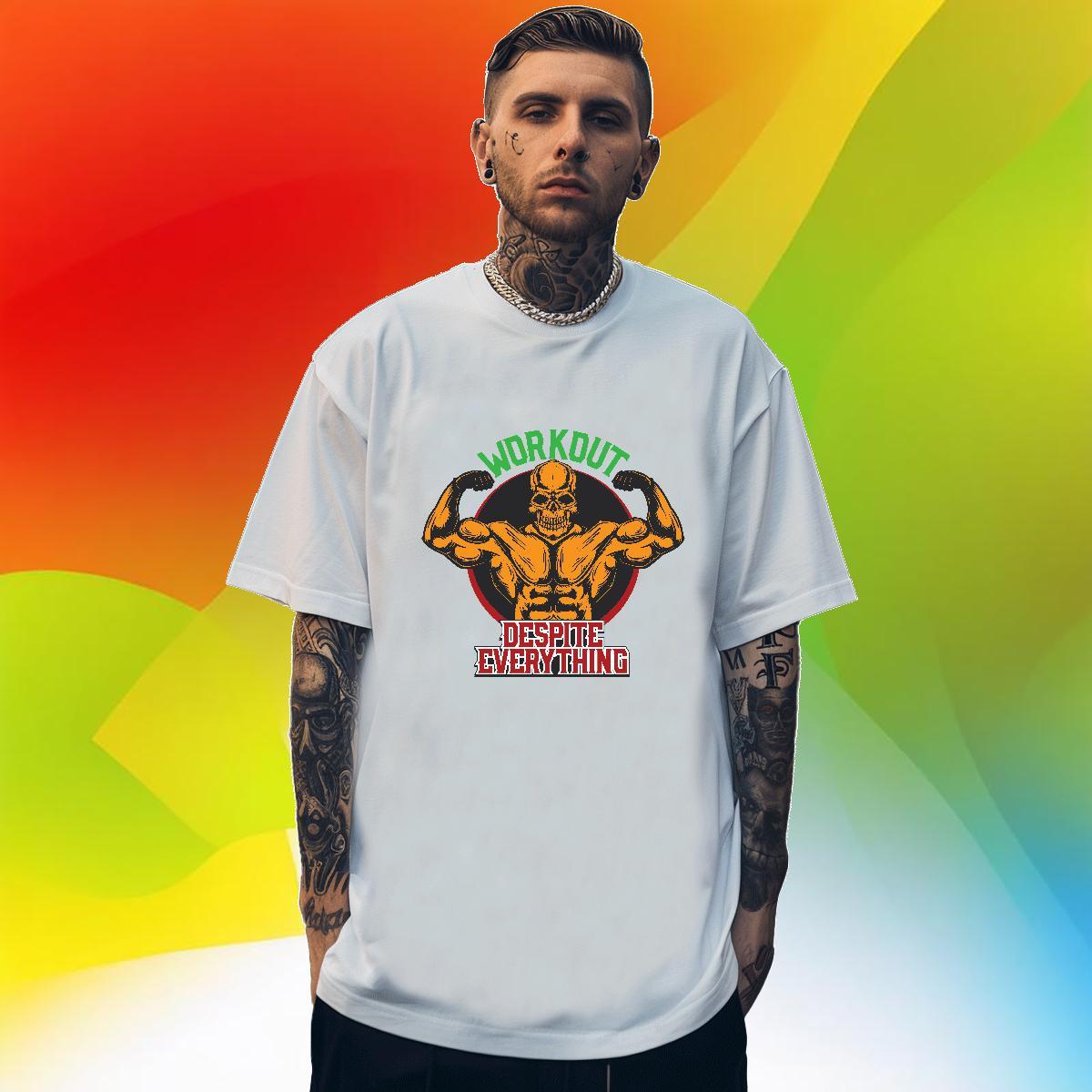Cool Design Mens T Shirts 230g 100% Cotton skull Casual Daily Wear Custom Print Oversized O-Neck Short Sleeve Men Clothes T-Shirt Fashion Designer Top