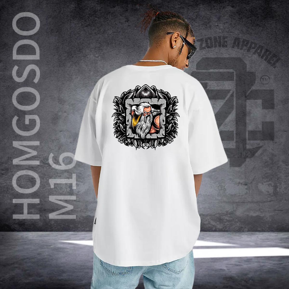 Cool Design T-Shirts for Men 230g Cotton portrait Street Casual Custom Big Size Breathable Soft Men Clothes T-Shirt Designer Fashion Tops Tees