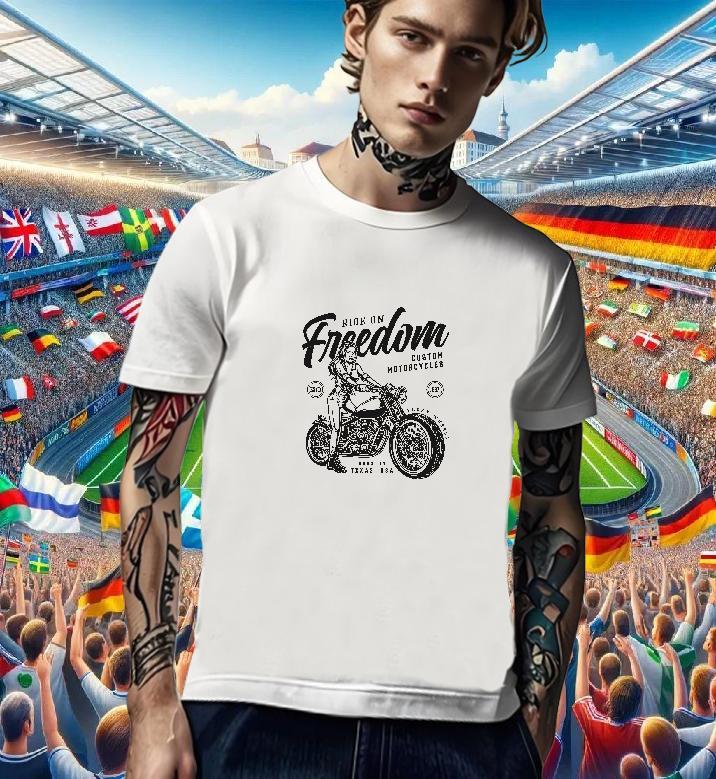 Soft T-Shirts 230g Pure Cotton Motorcycle Hip Hop Plus Size Custom Crew Neck Men Tshirts Wholesale Clothes