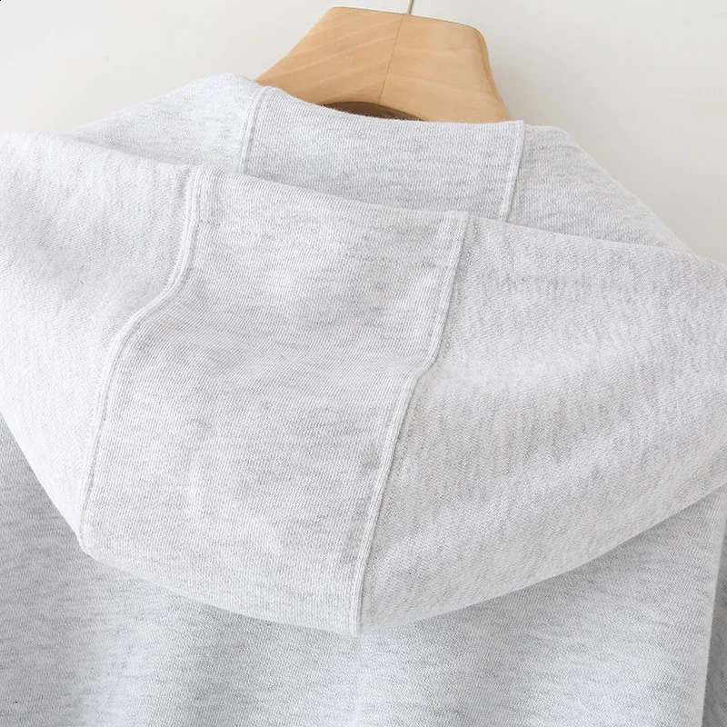 KEYANKETIAN Womens Oversize Hooded Zipper Short Hoodie High Street Double Pockets Casual Crop Top Sweatshirt 240824