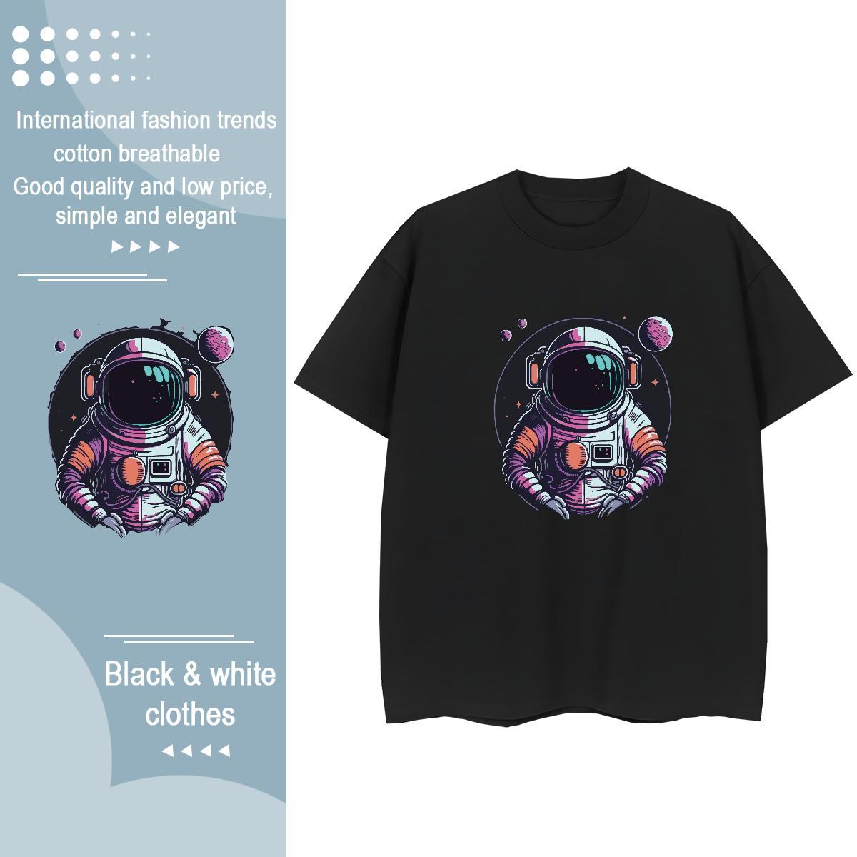 Brand Womens Tshirts 230g 100% Cotton universe Spring Summer T Shirts Women Breathable Crew Neck DIY Logo Top Shirts