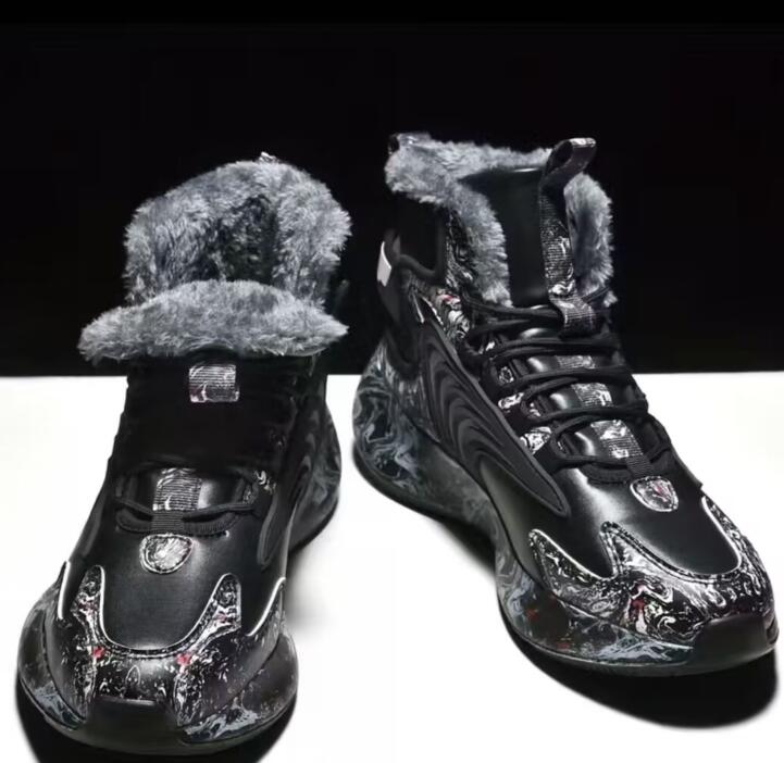 Winter high top basketball shoes couples running popcorn plush sports shoes Mysterybox 's store Popular Sneakers Store Local dhgate Dropshipping 