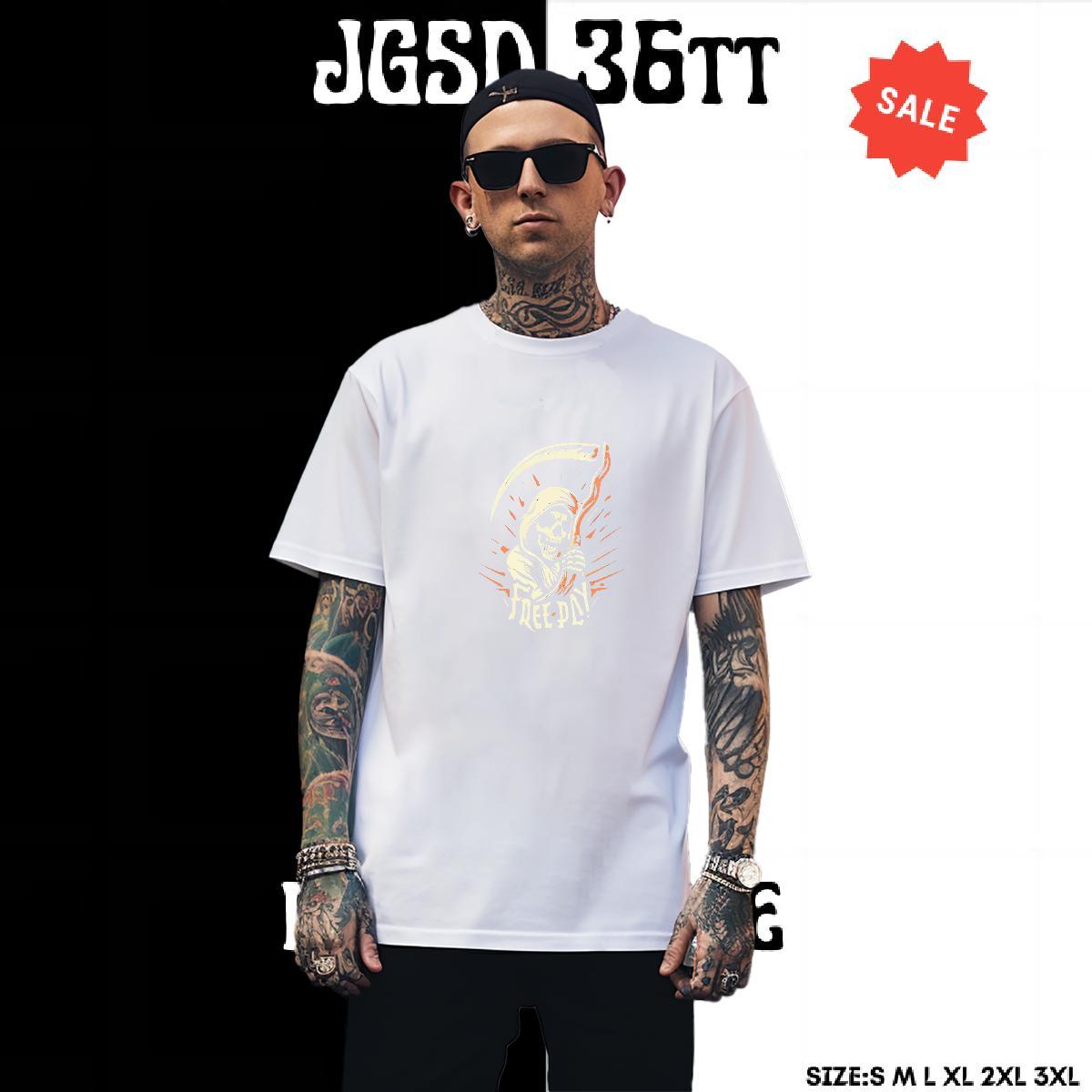 Brand T Shirt For Man 230g 100% Cotton skull Outdoor Graphic Crew Neck Breathable Couples T Shirts Stylist Tees Shirts