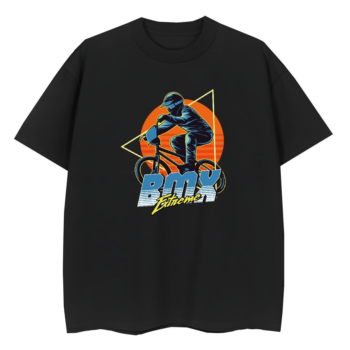 Wholesale T-Shirts for Men 100% Cotton 230g Motorcycle Street Wear Floral Print Breathable Men Tees 2024 Designer Tees Shirts