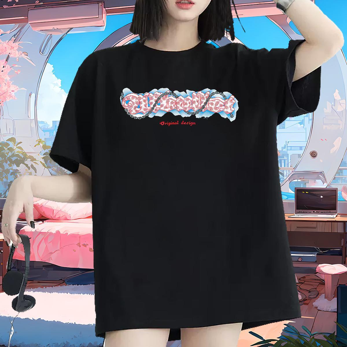 Designer Nice Tshirt for Man Woman 230g 100% Cotton icon Casual Sport T shirt Crew Neck Breathable Black Oversized Tees