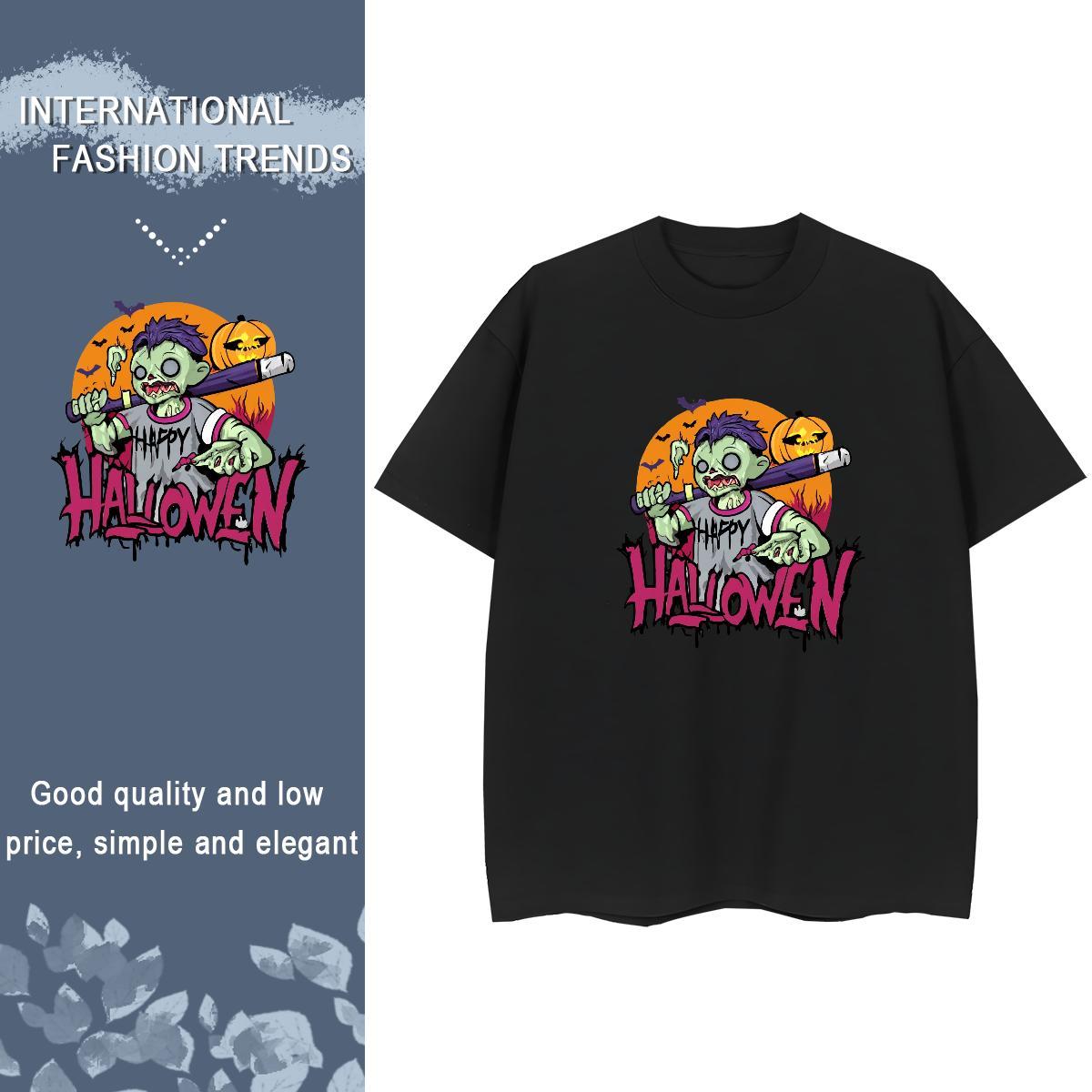 Unisex T-Shirts for Men 230g Cotton skull Casual Beach White Plus Size O Neck Short Sleeves Men Tees Designer Fashion Top Tees
