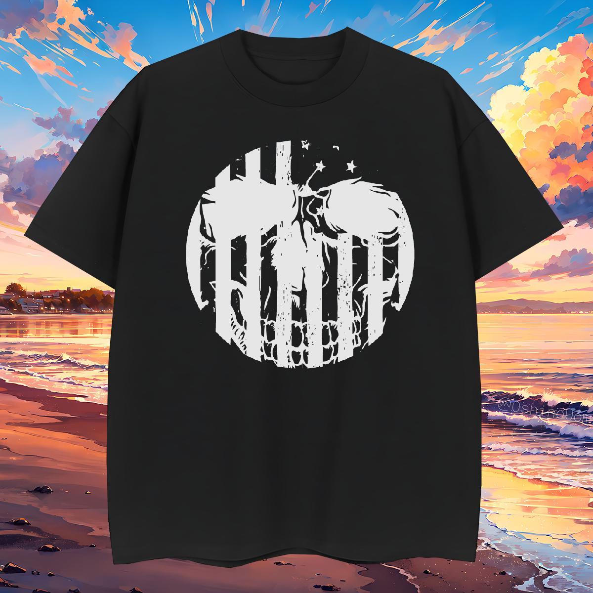Unisex T shirt 230g Pure Cotton skull Home Outdoor Black Oversized Crew Neck Men Tees Custom Tee Shirt