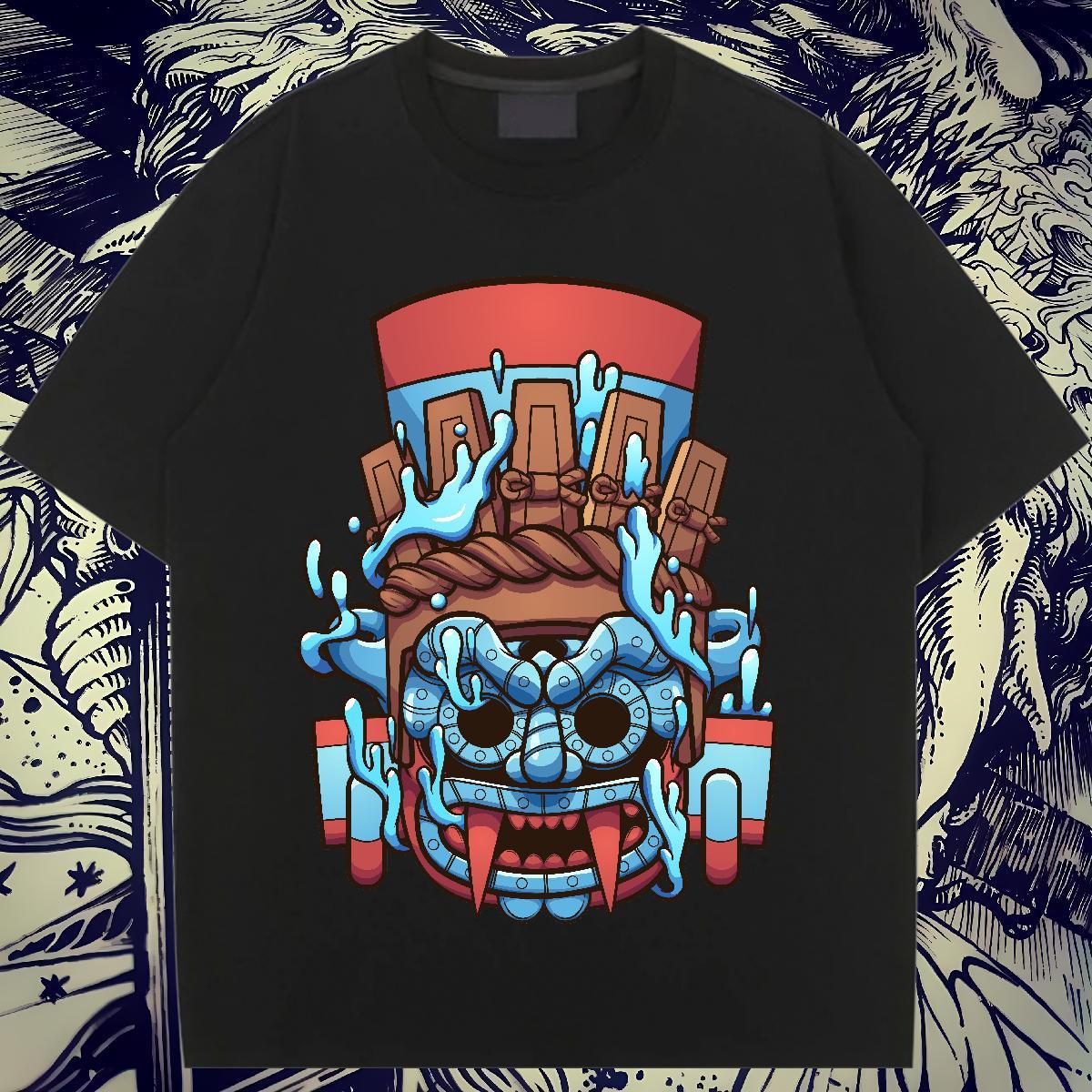 High quality Unisex Tshirts 230g Pure Cotton scare Home Outdoor Woman T Shirts Breathable Graphic Top Shirts