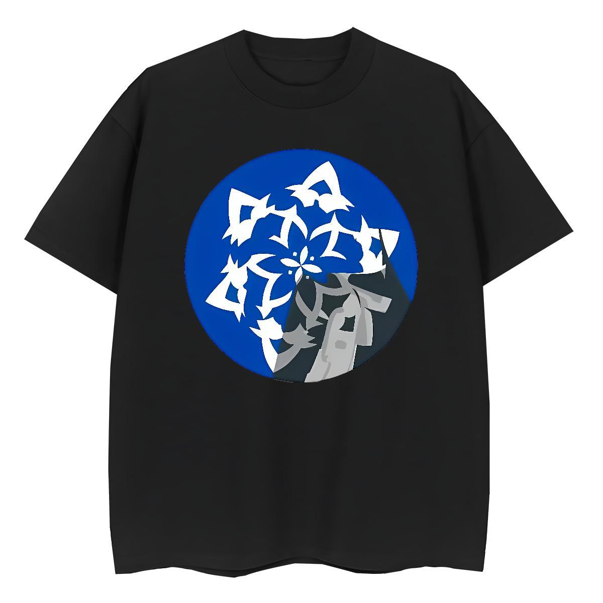 Nice Lady T shirt 230g Pure Cotton flower Daily Outfit Woman T Shirts Breathable Crew Neck Anime Oversized Tees