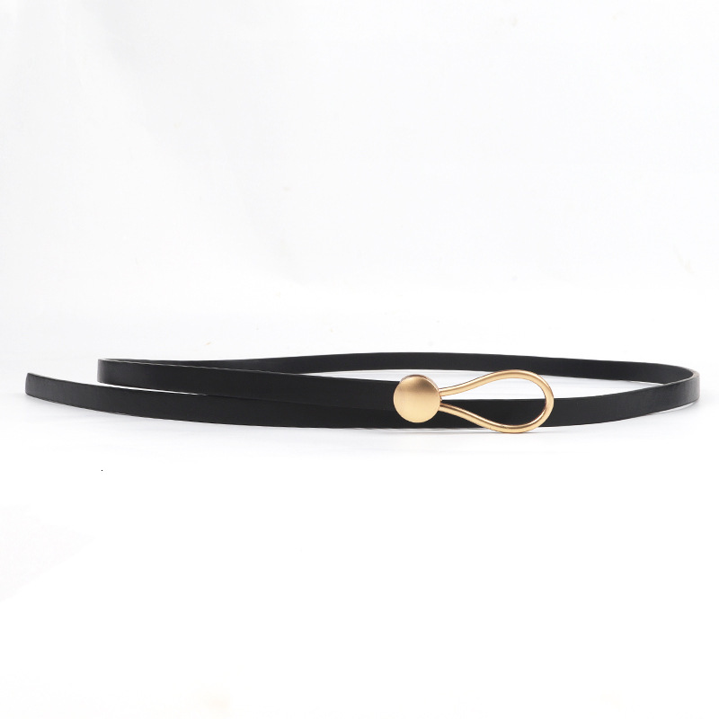 New Slim Waistband For Women Exquisite Versatile Knotted Decorated Fashionable Black Belt Paired With Dresses Sweaters And Waist Cinching 7f1c8