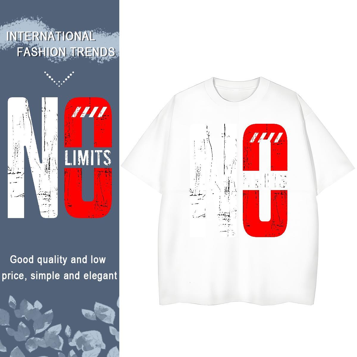 Comfortable Woman Tshirt 230g 100% Cotton letter Spring Summer T shirt Crew Neck Breathable Floral Print Tee Shirt