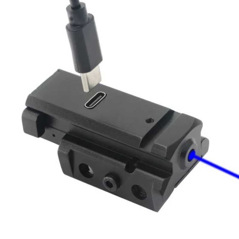 The red/blue/green dot laser sight is suitable for Picatinny ribbon guides used for pistol gloves USB Type-C charging and shock resistance CL240826