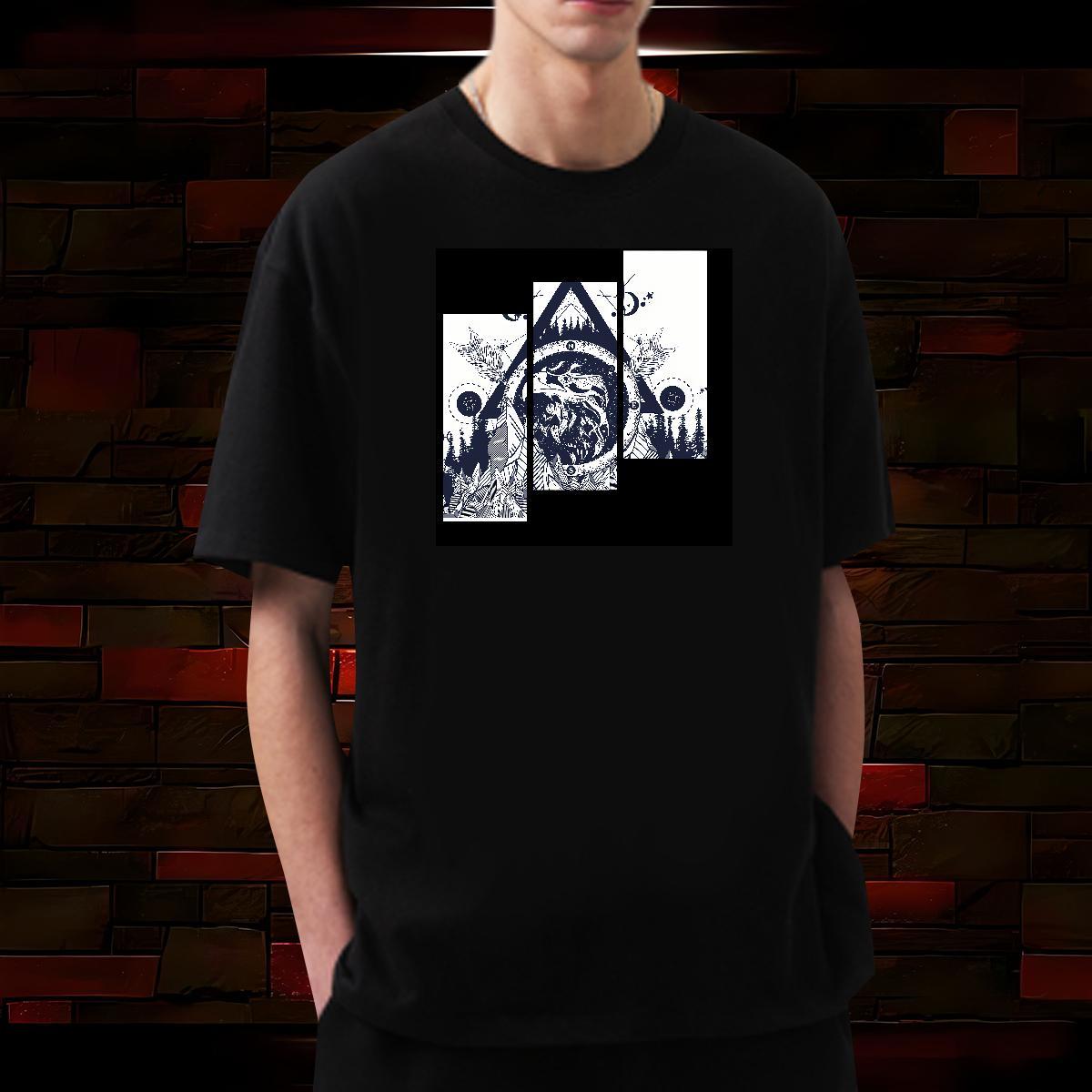 Soft T Shirt For Man 230g Pure Cotton eye of the devil Casual Beach Oversized 3XL 4XL O-Neck Short Sleeve Couples T Shirts DIY Customized Wear