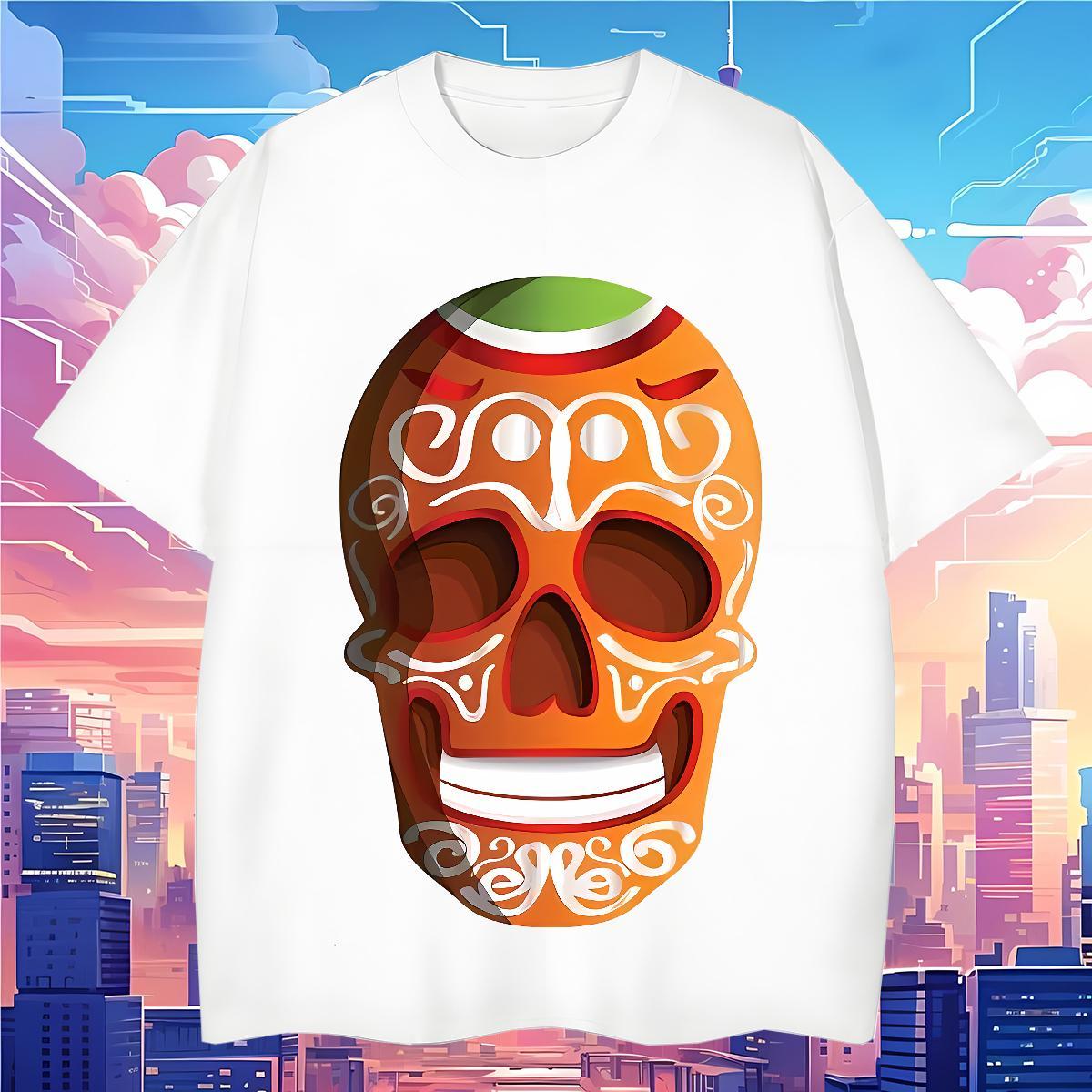 Soft Man T Shirts 100% Cotton 230g skull Outdoor Custom Big Size Round Neck Short Sleeve Couples T Shirts Designer Top Tees