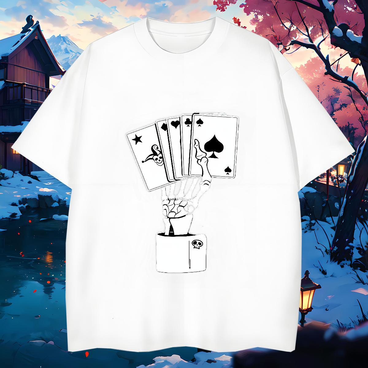 Cool Design Men T Shirts 230g 100% Cotton skull Sport Oversized 3XL 4XL Breathable Short Sleeve Tshirts Fashion Casual Tops Tees