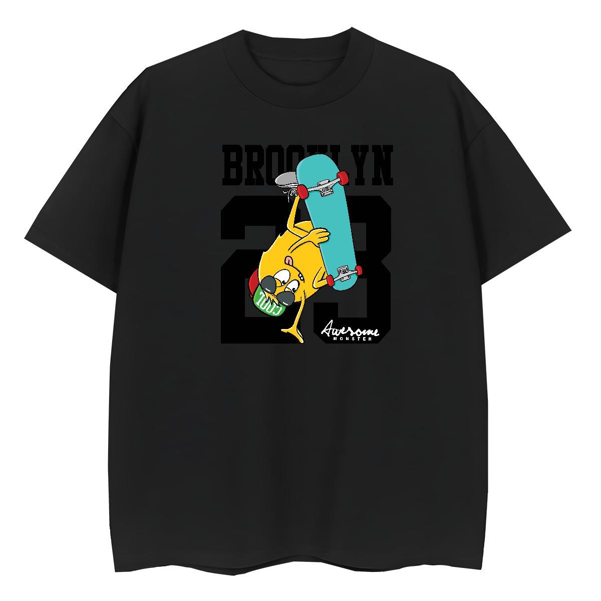 Nice Couples T Shirts 230g Cotton plush Home Outdoor Women T Shirts Short Sleeve O-Neck Custom Print Oversized Tops