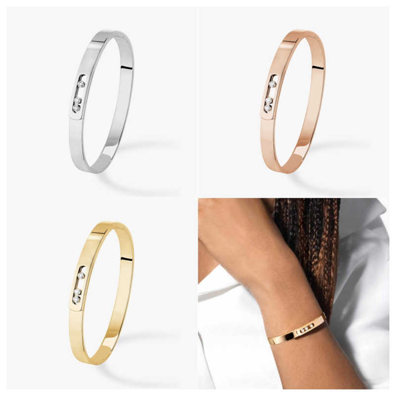 Womens Move Bracelet S925 Sterling Silver European and American Original Classic Jewelry High end Party Jewelry Gift