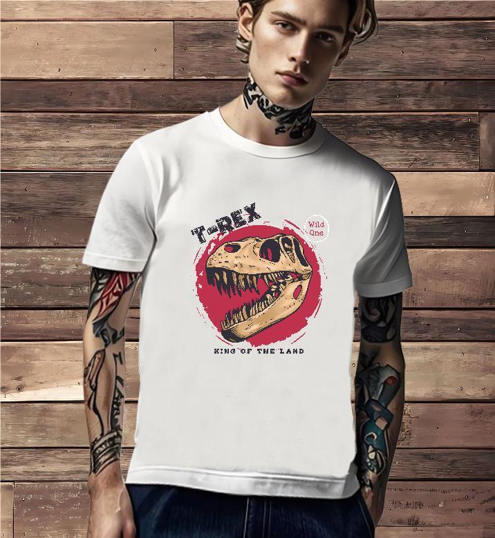 TOP Quality Man T Shirts 230g Cotton skull Spring Summer White Plus Size Breathable Crew Neck Mens Tshirts Stylist Tees Shirts