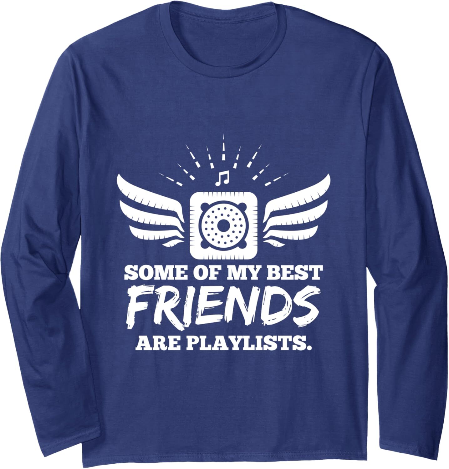 Long Sleeve Shirts for Men sweatshirt Funny Some Of My Friends Are Playlists Songs Records Fans Long Sleeve Tee Streetwear Casual tops clothes