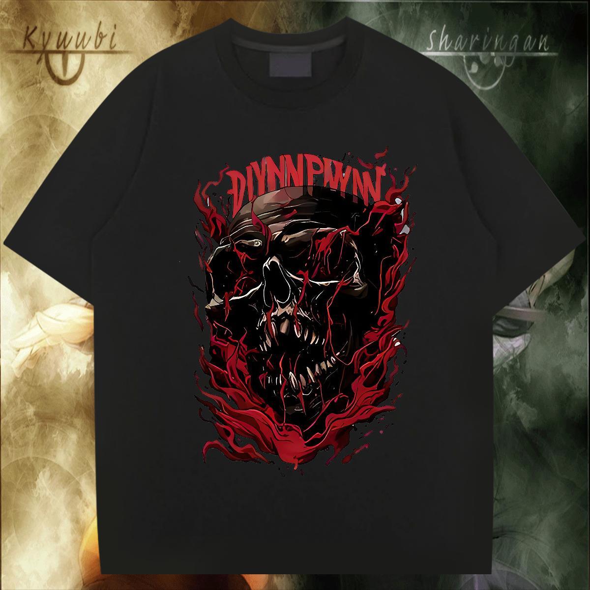 Classic T-Shirts 100% Cotton 230g skull Casual Custom Print Plus Size Round Neck Short Sleeve Men Tshirts New Designer Polos