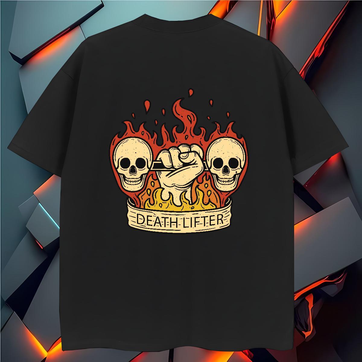 High Quality T Shirt For Man 100% Cotton 230g skull Casual Beach Custom Printed Breathable Short Sleeve Tshirts Stylist Top Tees