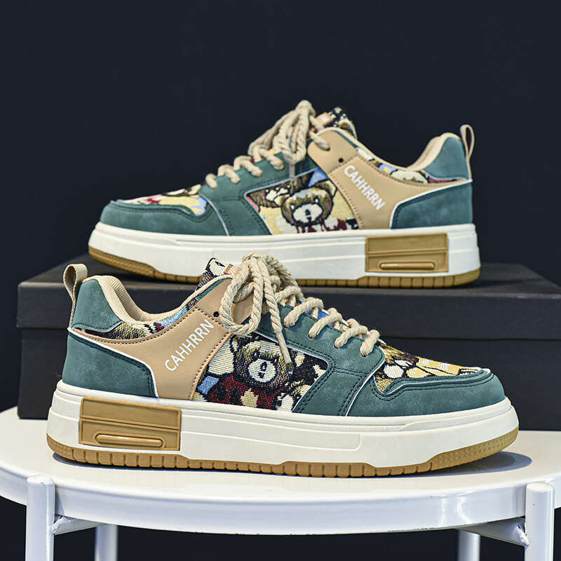 Men Shoes Summer Leather Sneakers For Anime Casual Fashion Skateboard Platform Outdoor Sports Designer Ankle Tennis
