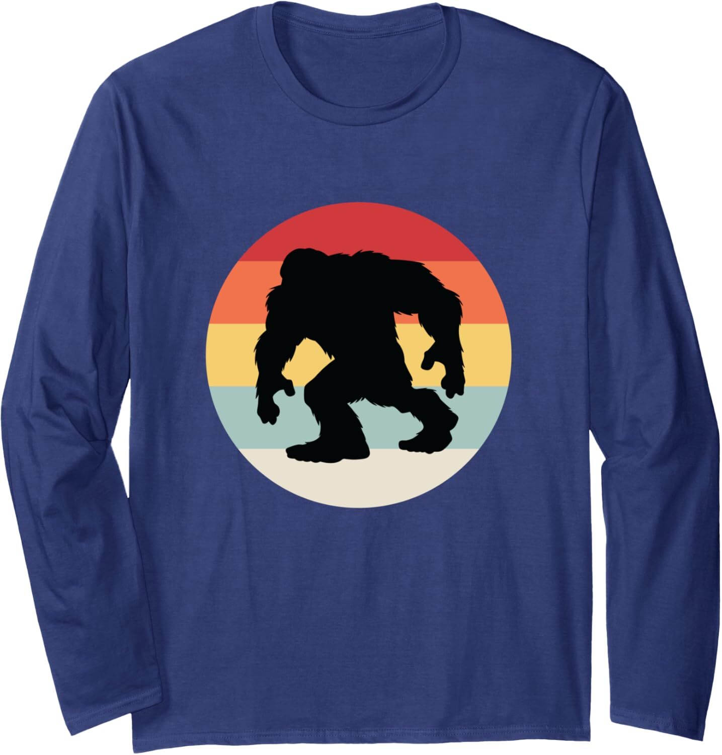 Long Sleeve Shirts for Men sweatshirt Vintage Retro Bigfoot Yeti Monster Lovers Funny Gift Long Sleeve Tee Streetwear Casual tops clothes