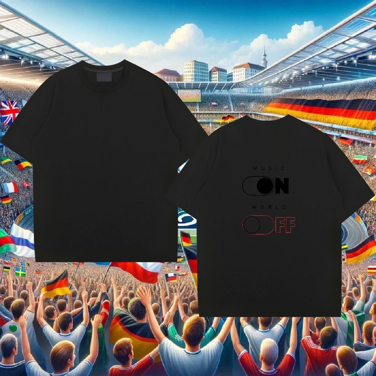 Wholesale T-Shirts for Men 230g Pure Cotton letter Hip Hop Street Graphic Crew Neck Tshirts Custom Tee Shirt