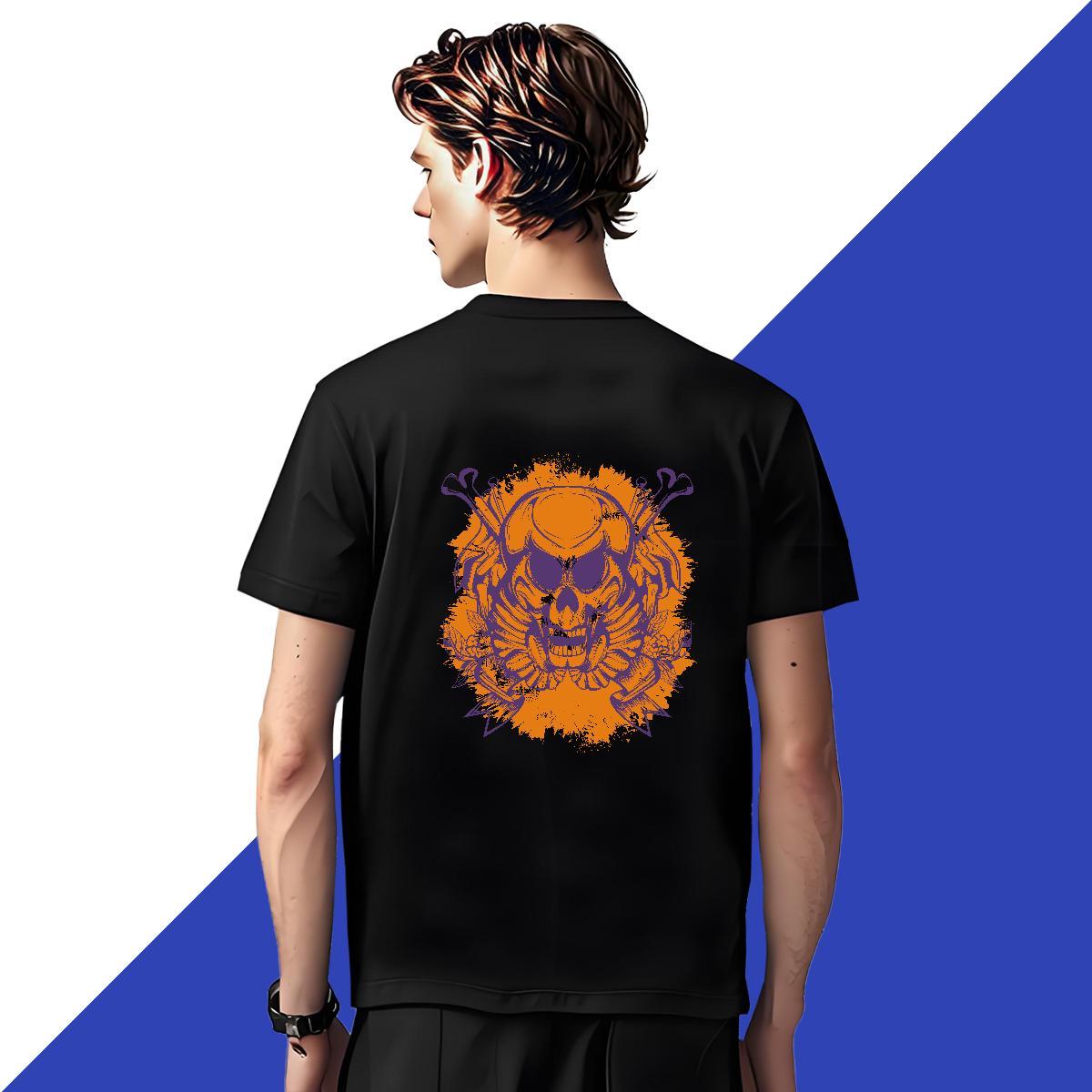 Loose T Shirt For Man 100% Cotton 230g skull Sports Casual Plus Size Custom Short Sleeve Soft Men Tshirts Fashion Casual Tee Shirt